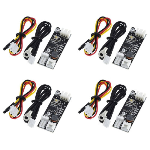 4X Single 12V 0.8A  PWM 2-3 Wire Fan Temperature Control Speed Controller Chassis Computer Noise Reduction Module