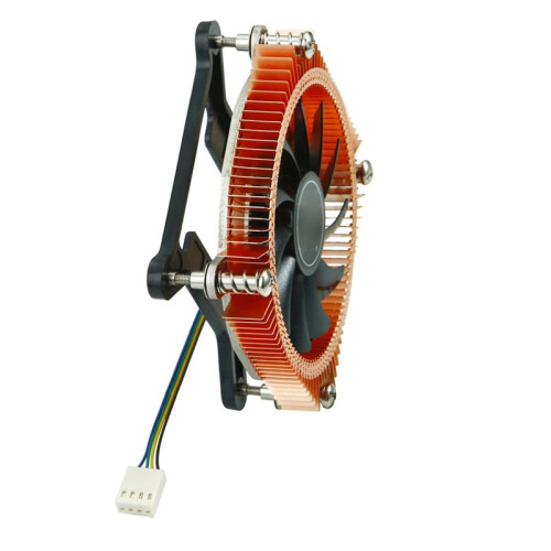 2X All-Coppe CPU Radiator HTPC Chassis Silent Fan CPU Temperature Control Ultra-Thin Radiator  Chassis 2