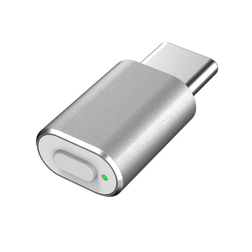 2X Type C Mouse Jiggler Undetectable Mouse Mover USB C Mouse Shaker Simulated Mouse Movement Silver 2