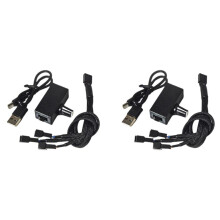 2X PWM-Snelheidsregelaar 12V 4-Pins PWM-Ventilatorregelaar USB TYPE-C-Voeding DIY-Waterkoeler met 1 Tot 3 Adapterkabel