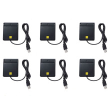 6X USB  Card Reader for Bank Card IC/ID EMV Card Reader High Quality for Windows 7 8 10 for Linux OS USB-CCID ISO