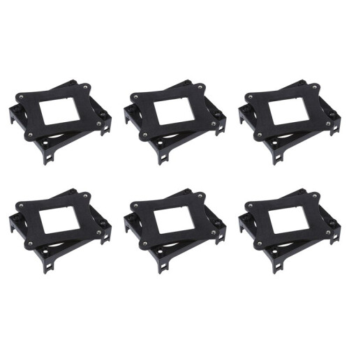 6X Black Plastic CPU Fan Mounting Bracket Base for Socket 478