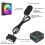 2X ARGB Controller 5V 3pin to  Power Supply RGB Controller 3PIN Hub for Computer CPU Case Fan LED Light Black 8