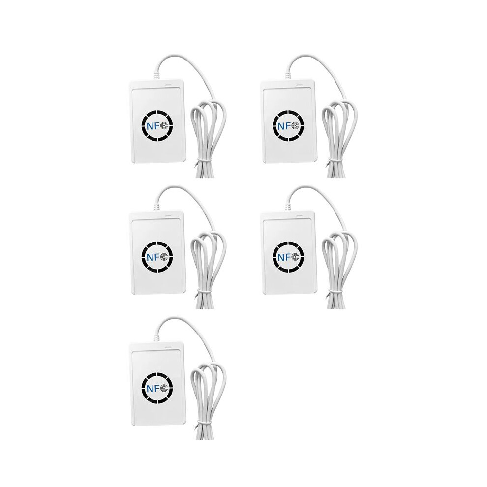5X Acr122u Rfid Ic Card Reader Duplicator Contactless Writer Copier Writable Clone 13.56Mhz Id Ic Card Copier White 4714038616879