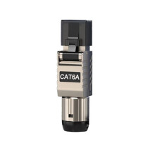 1St RJ45 Cat6A Ethernet-Kabelkontakter RJ45 Metallverktygsfri Enkel Termineringsplugg 2000MHz 40G LAN-Kabel 22AWG - 24AWG