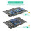 2X Adaptador SSD 2 em 1 Combina M.2 NGFF Key B e MSATA para Conversor de Adaptador  3 de 2,5 Polegadas, Caixa de SSD Externo 7