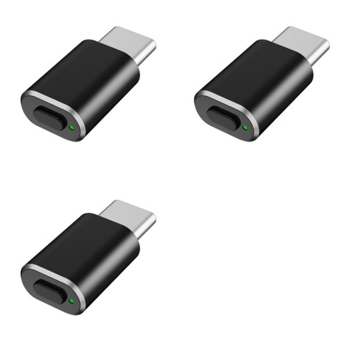 3X Type C Mouse Jiggler Undetectable Mouse Mover USB C Mouse Shaker Simulated Mouse Movement Black