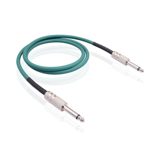Gitarrinstrumentkabel Elgitarrsladd 6,35 mm Mono Plug Connect-Kabel för Gitarrbastrumma Ljudenhet, 3 Meter 2