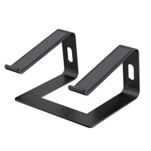 Aluminium Standaard voor Draagbare Laptopstandaard Desktopstandaard Zwart