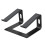 Supporto nel Alluminio per Supporto Portatile per Laptop Supporto da Tavolo Nero 1