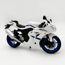 Diecast Model 1:12 Scale Metal Replica Motorcycle Toy White Collectible