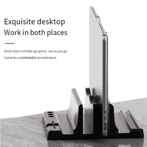 Universal Laptop Vertical Stand Adjustable Stand Notebook Tablet Vertical Storage Rack for Pc Laptop Computer Tablet 1