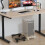 Tower Stand,Adjustable Mobile CPU Stand,CPU Holder PC Tower Stand with Rolling Caster Wheels, Pc Floor Riser Stand White 1