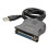 USB to 25 Pinhole Parallel Cable DB25 Interface IEEE 1284 Printer USB2.0 Cable 25 Hole Adapter Cable 1