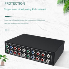 SéLecteur de Composant RVB Ypbpr 3 Canaux 5 RCA Commutateur AV Sortie 3 en 1 Commutateur RVB Composant Ypbpr