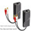 1 Pair RCA Audio Network Cable Extender Twisted Pair Transmitter RCA Interface 2-Way Audio Extender RJ45 to RCA Extender 5