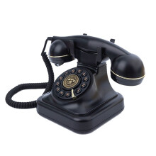 Przewodowy Telefon Stacjonarny z Wtyczką Retro Domowy Stacjonarny Przewodowy Telefon Stacjonarny, Telefon Biurowy w StarożYtnym Europejskim Stylu
