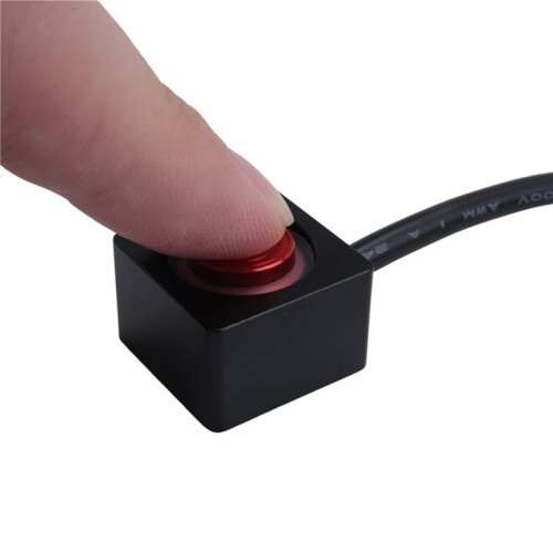 Computer Desktop  PC Motherboard External Start Power /Off Button Extension Cable for DIY Button Black & Red 2