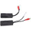 1 Pair RCA Audio Network Cable Extender Twisted Pair Transmitter RCA Interface 2-Way Audio Extender RJ45 to RCA Extender 9