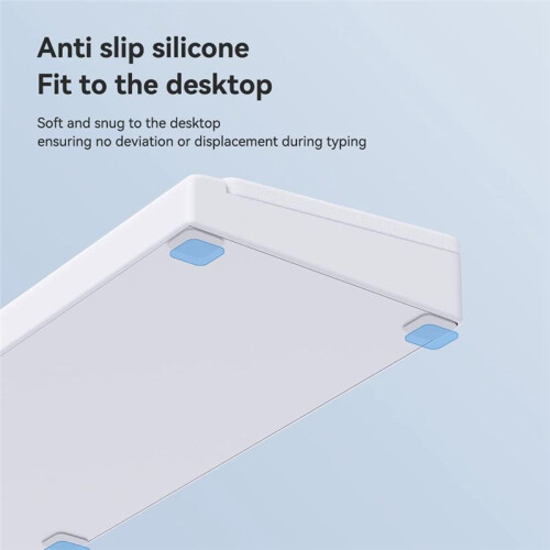 Keyboard Wrist Rest Pad Support with Desktop Partition Storage Case,For Computer Keyboard, Office-White 1