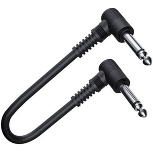 Gitarren-Patchkabel, Gitarren-Effektpedalkabel, Schwarz, 6Er-Pack 30 Cm 2