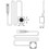 Computer Desktop  PC Motherboard External Start Power /Off Button Extension Cable for DIY Button Silver 7