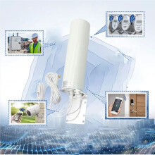 12DBi 2G 3G 4G LTE Omni Antenna 4G Antenna 2.4Ghz Exterior Ceilling 5M Cable 698-2700MHz Antenna( TS9 Male)