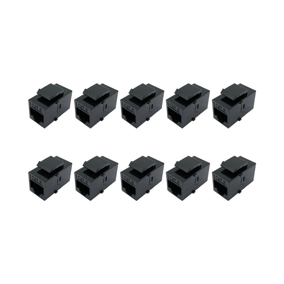 Photos - Ethernet Cable RJ45 Cat6 Coupler UTP Inline Coupler Female to Female Cat6 Jack Cat6 Connector 10Pcs