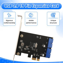 10X PCI Express USB 3.0 19 Pin Erweiterungskarte PCIE 1X auf 2 USB 3 19 Pin Adapter Interner USB3 20Pin Hub Header
