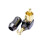 10 Uds. Conector RCA Conector de Audio Macho Codo de Ángulo Recto de 90 Grados Conector de Terminal de Altavoz para Soldar Cable de Vídeo 9
