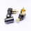 Conector RCA de 6 Uds, Conector de Audio Macho, Codo de Ángulo Recto de 90 Grados, Conector de Terminal de Altavoz para Soldar Cable de Vídeo 8