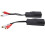 1 Pair RCA Audio Network Cable Extender Twisted Pair Transmitter RCA Interface 2-Way Audio Extender RJ45 to RCA Extender 6