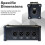 4-Channel 3-Pin Ethercon Cable Extender,XLR Network Cable Multi Extender for Stage Lighting and Recording Studio,XLR,DMX 6