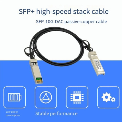 10G SFP+ DAC Cable, Direct Attach Copper Passive Cable, 1Meter Works for ,MikroTik,,Zyxel 1