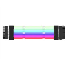 Przedłużacz Kabla Zasilającego ARGB 24-Pinowy Przewód Przedłużacz RGB Płyty Głównej do Komputera
