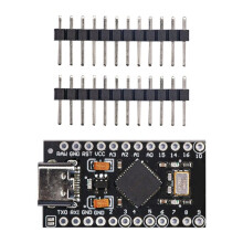 Atmega32U4 Type-C Usb Pro Micro-for Atmega32U4 3.3V/16Mhz Module with 2 Row Pin Header for Leonardo