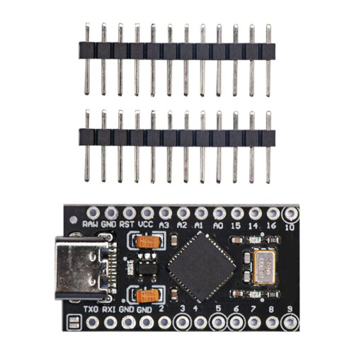 Atmega32U4 Type-C  Usb Pro Micro-for  Atmega32U4 3.3V/16Mhz Module with 2 Row Pin Header for Leonardo