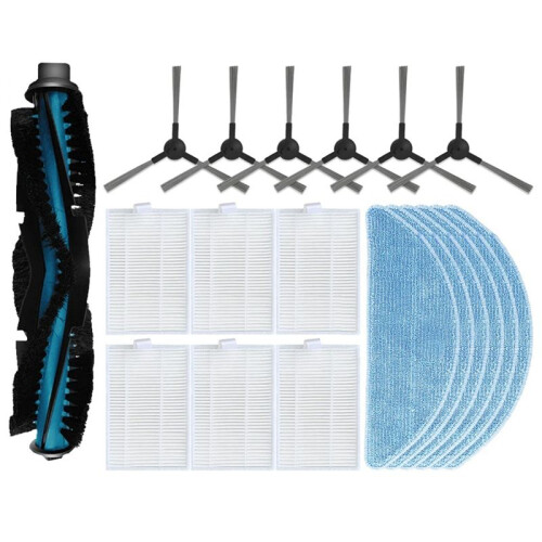 Accessory Set for Clever&Clean L-Series 707: Main Side Brush Mop Filter,A 1