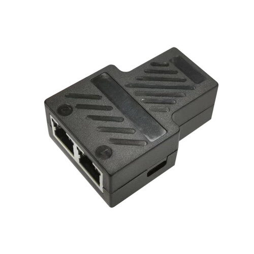 Ethernet Splitter 100Mbps RJ45 Network Extension Connector 1 to 2 Ethernet Adapter Internet Network Cable Extender 1