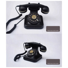 Ligne Fixe Filaire RéTro Enfichable pour MéNage, TéLéPhone de Bureau de Style EuropéEn Ancien