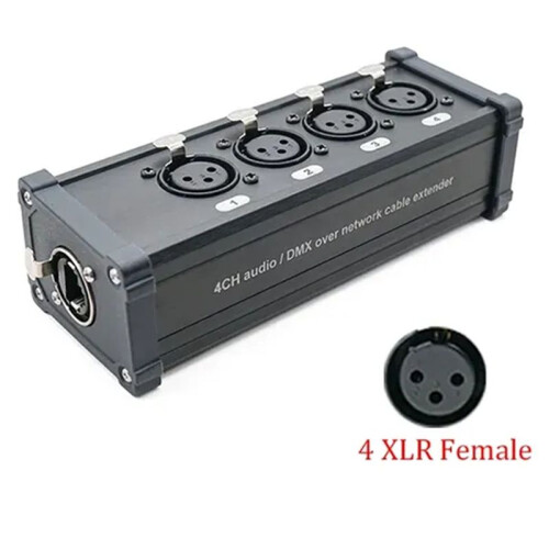 Network Signal Extender Light Conversion Digital Network Cable to Analog Signal Distribution Transmission Box(A)
