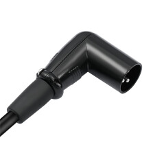 3 Pin XLR Right Angle Male to Female Plug Microphone Audio Cable Shielded Cord Musical Instruments Accessories