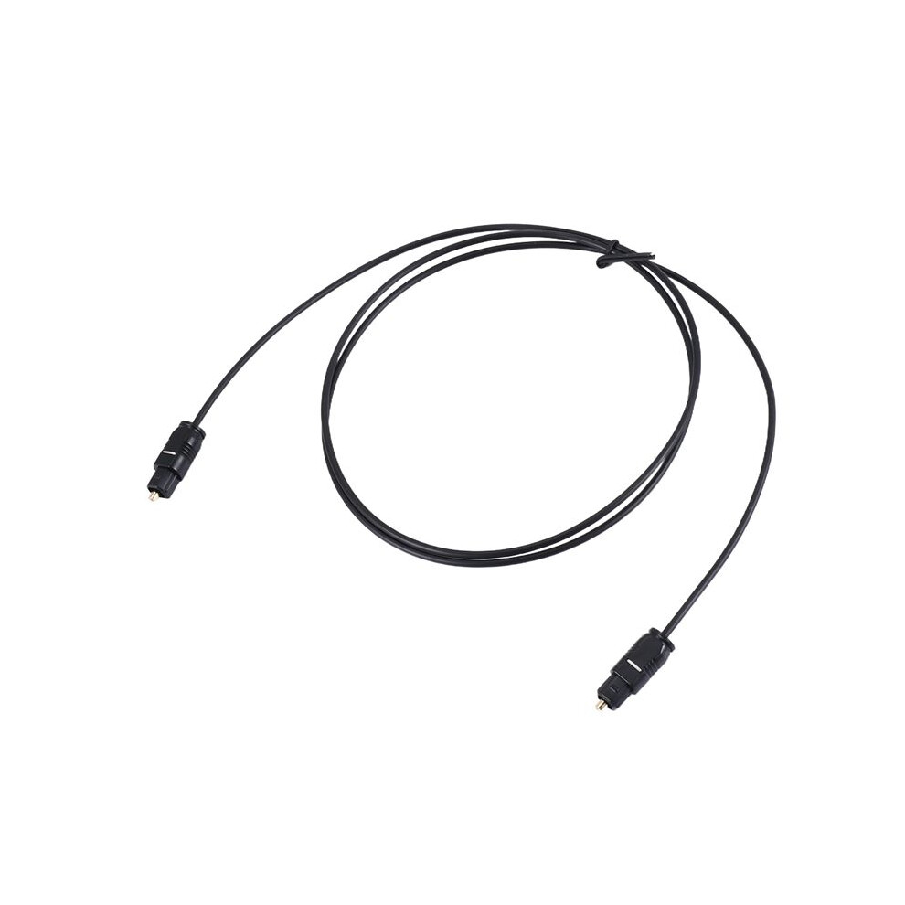 3 Ft 1.1M Metre Digital Fibre Optical Audio Toslink Spdif Md Dvd Cable Lead Plug Black 6032982463751