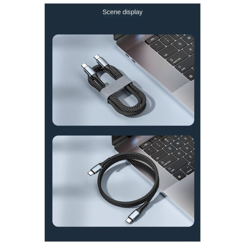 PD 240W Charging Cable Double-Ended Type C to USB Type C 240WPD Data Cord 2M 1