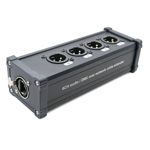 Network Signal Extender Light Conversion Digital Network Cable to Analog Signal Distribution Transmission Box(A)