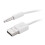 3.5mm Plug Audio AUX to USB 2.0 Plug Adapter Charging Cable 1M White 1