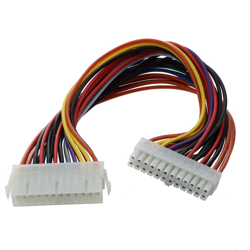 29.5Cm Computer Psu Atx 24 Pin Male To Female Extension Power Cable 4713332878853