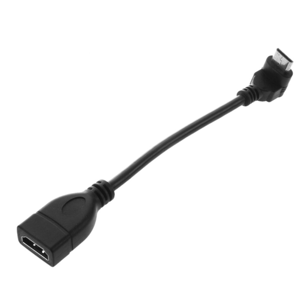 Male To Female 90 Degree Converter Connector Adapter Cable 1080P Gold/Black 4711592924174