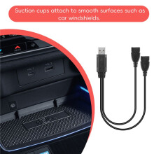 USB 2.0 A Male To 2 Dual USB Female Jack Y Splitter Hub Power Cord Adapter Cable
