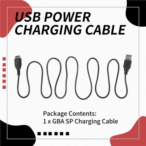 1.2m USB Power Supply Charger Charging Cable for  Gameboy Advance  SP 1